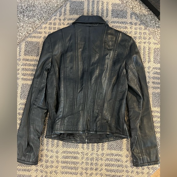 Victoria Secret MODA LEATHER JACKET VINTAGE S - Picture 3 of 4